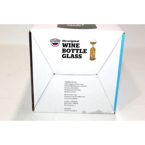 Big Mouth Original Wine Bottle Glass Holds Full Bottle 750 ml  Hand Blown 11.5" - Picture 6 of 9